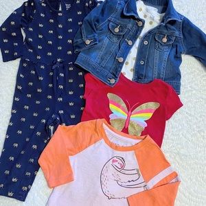 Bundle Girls 9-12 months Outfit Jackets & Shirts
